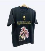 تيشيرت اليوم الوطني اسود فينيل ذهبي - Image 2