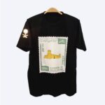 تيشيرت اليوم الوطني اسود شعار عاكس